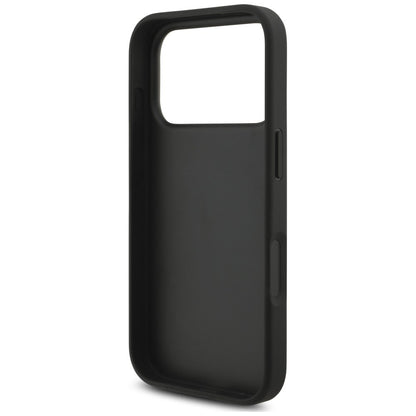Fodral för Apple iPhone 18 Pro / 17 Pro, Karl Lagerfeld, Saffiano Mono Patch Choupette, svart