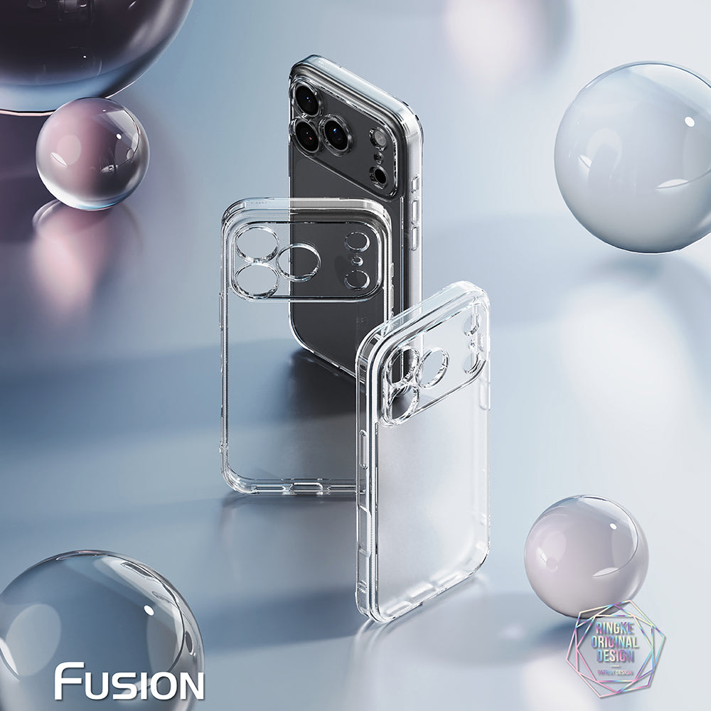Fodral för Apple iPhone 18 Pro / 17 Pro, Ringke, Fusion, Transparent