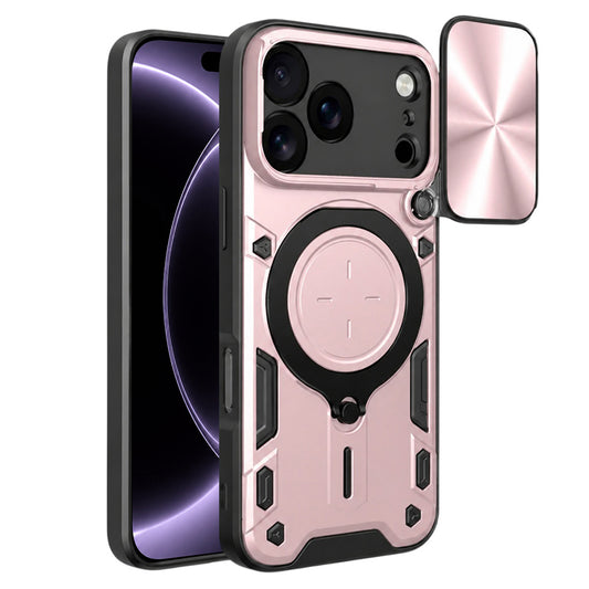Fodral för Apple iPhone 18 Pro / 17 Pro, Techsuit, CamGuard Pro, Roséguld