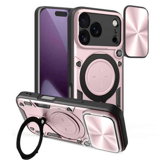 Fodral för Apple iPhone 18 Pro / 17 Pro, Techsuit, CamGuard Pro, Roséguld