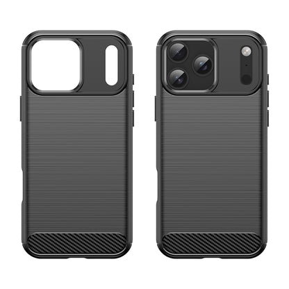 Fodral för Apple iPhone 18 Pro / 17 Pro, Techsuit, Kolfiber, Svart