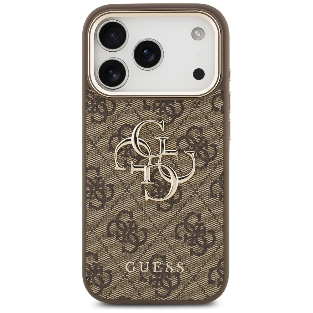 Fodral för Apple iPhone 18 Pro Max / 17 Pro Max, Guess, 4G Big Classic Logo, Brun