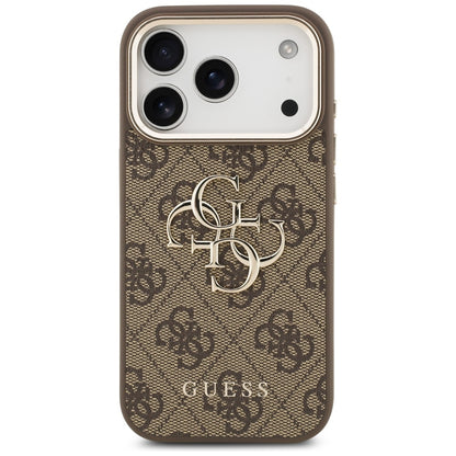 Fodral för Apple iPhone 18 Pro Max / 17 Pro Max, Guess, 4G Big Classic Logo, Brun