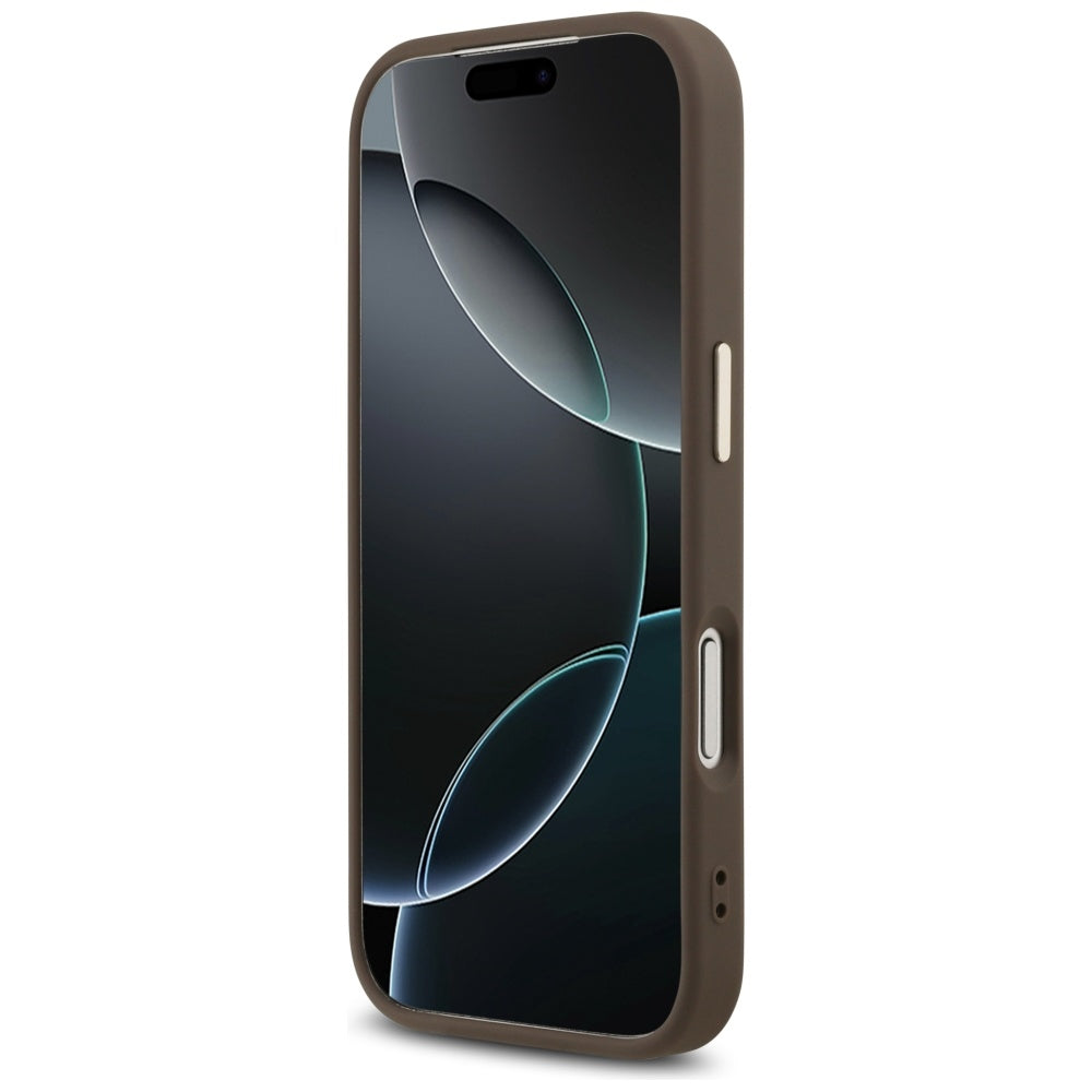 Fodral för Apple iPhone 18 Pro Max / 17 Pro Max, Guess, 4G Big Classic Logo, Brun