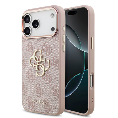 Fodral för Apple iPhone 18 Pro Max / 17 Pro Max, Guess, 4G Big Classic Logo, Rosa