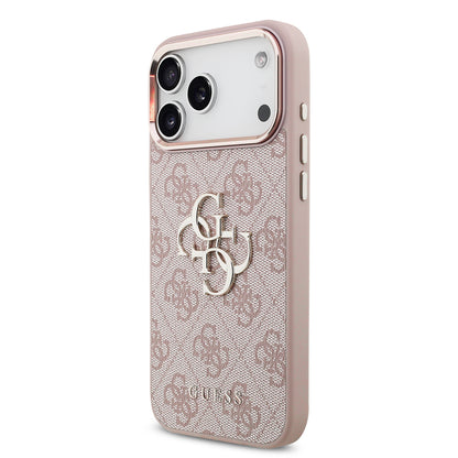 Fodral för Apple iPhone 18 Pro Max / 17 Pro Max, Guess, 4G Big Classic Logo, Rosa