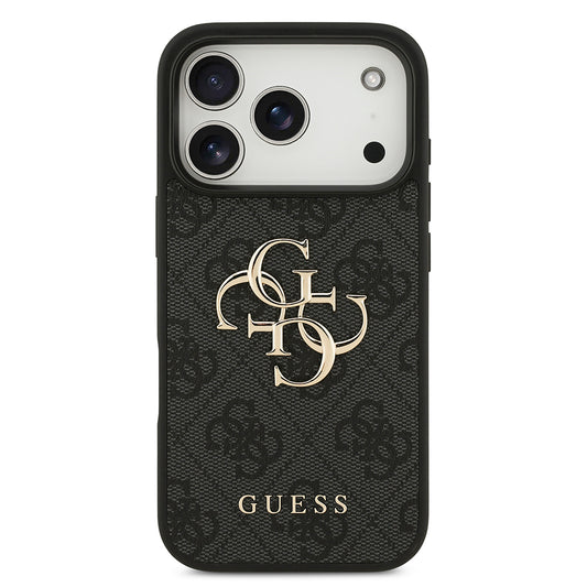 Fodral för Apple iPhone 18 Pro Max / 17 Pro Max, Guess, 4G Big Logo, Svart