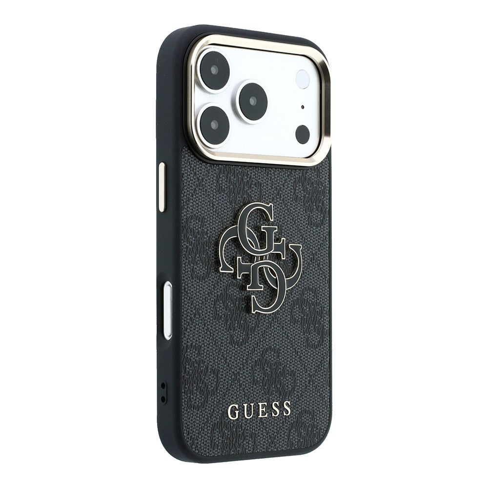 Fodral för Apple iPhone 18 Pro Max / 17 Pro Max, Guess, 4G Big Resin Logo, Svart
