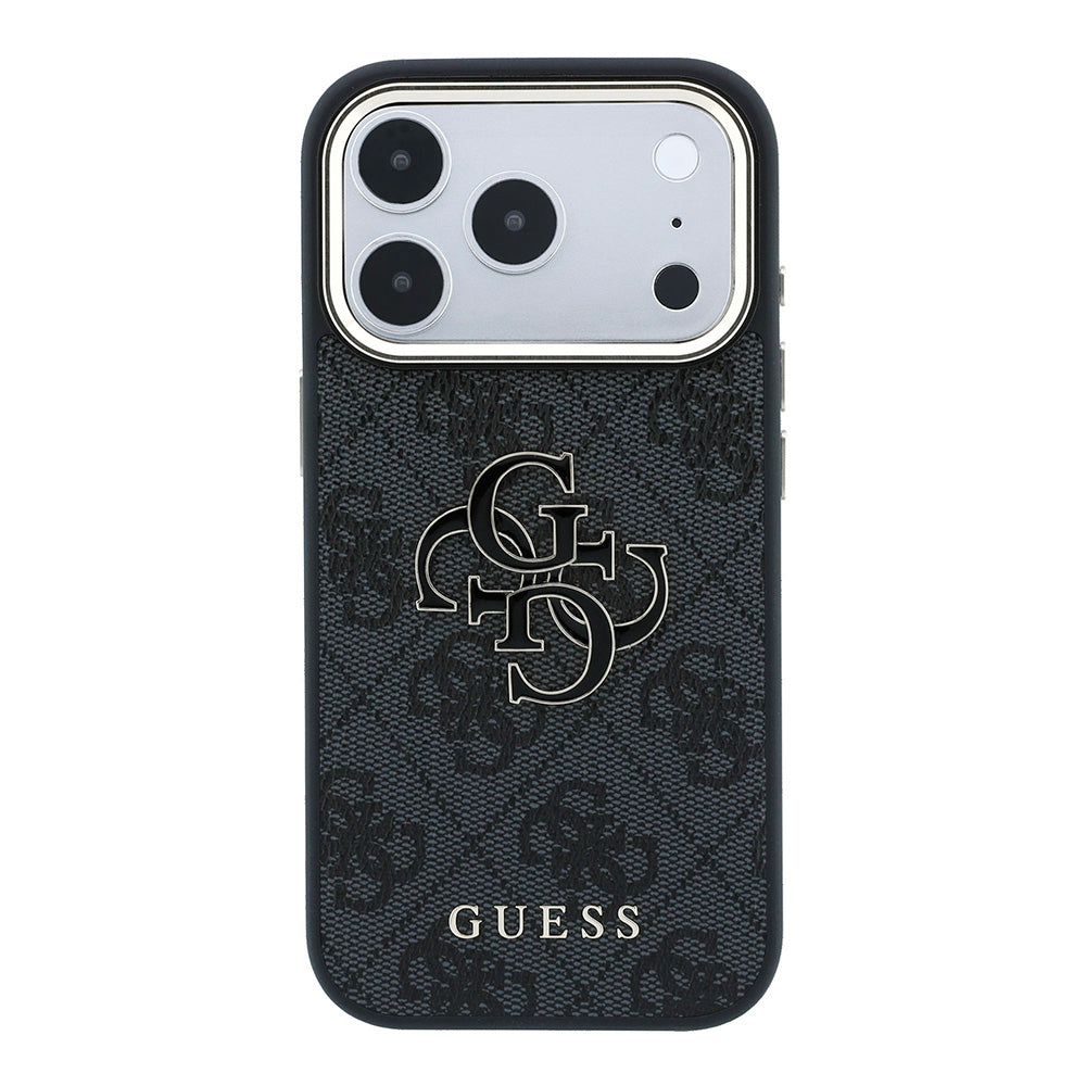 Fodral för Apple iPhone 18 Pro Max / 17 Pro Max, Guess, 4G Big Resin Logo, Svart