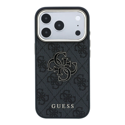 Fodral för Apple iPhone 18 Pro Max / 17 Pro Max, Guess, 4G Big Resin Logo, Svart