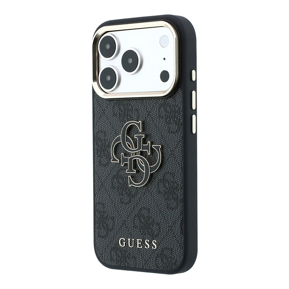 Fodral för Apple iPhone 18 Pro Max / 17 Pro Max, Guess, 4G Big Resin Logo, Svart