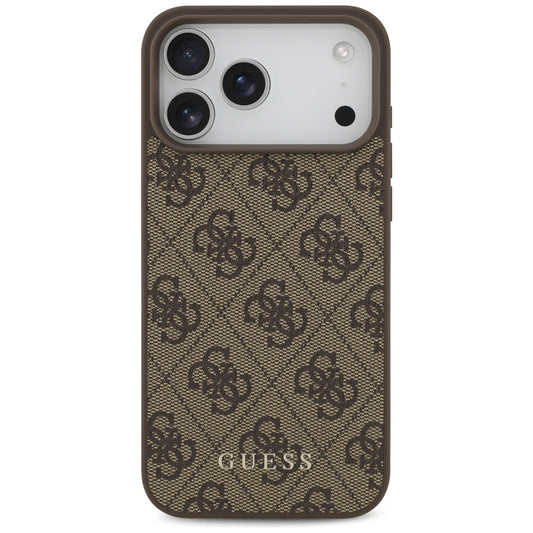 Fodral för Apple iPhone 18 Pro Max / 17 Pro Max, Guess, 4G Classic Logo, Brun