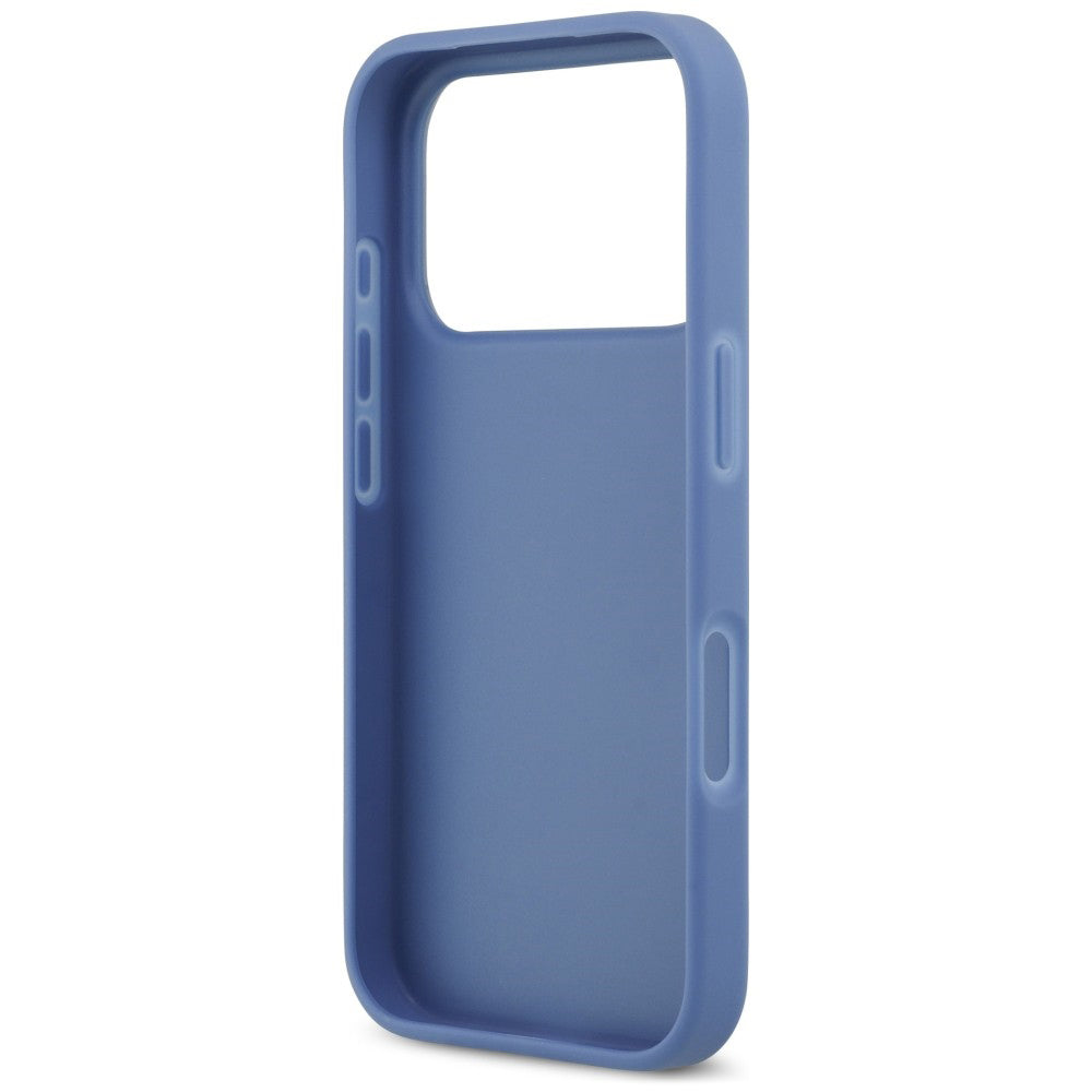 Fodral för Apple iPhone 18 Pro Max / 17 Pro Max, Guess, 4G Double Card Triangle, blått