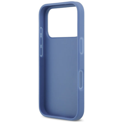 Fodral för Apple iPhone 18 Pro Max / 17 Pro Max, Guess, 4G Double Card Triangle, blått