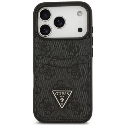 Skal till Apple iPhone 18 Pro Max / 17 Pro Max, Guess, 4G Double Card Triangle, svart