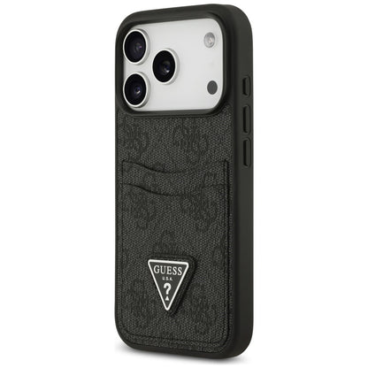 Skal till Apple iPhone 18 Pro Max / 17 Pro Max, Guess, 4G Double Card Triangle, svart