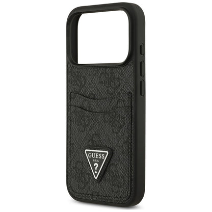 Skal till Apple iPhone 18 Pro Max / 17 Pro Max, Guess, 4G Double Card Triangle, svart