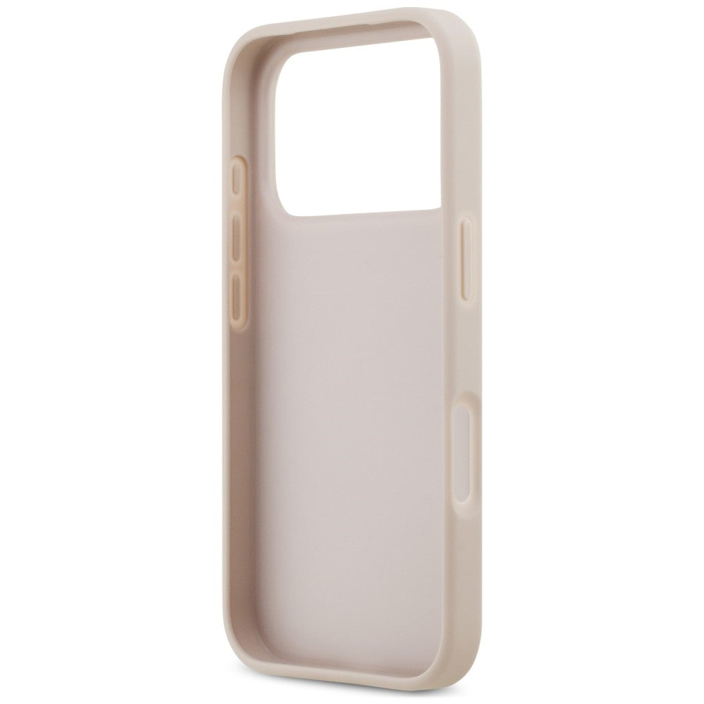 Fodral för Apple iPhone 18 Pro Max / 17 Pro Max, Guess, 4G Double Card Triangle, rosa