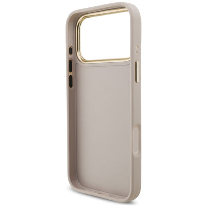 Fodral för Apple iPhone 18 Pro Max / 17 Pro Max, Guess, Big 4G Classic Logo & Big Strap Metal Buttons, rosa