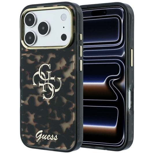 Fodral för Apple iPhone 18 Pro Max / 17 Pro Max, Guess, IML 4G Metal Script, Brun