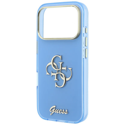 Fodral för Apple iPhone 18 Pro Max / 17 Pro Max, Guess, IML 4G Metal Script, Bleu