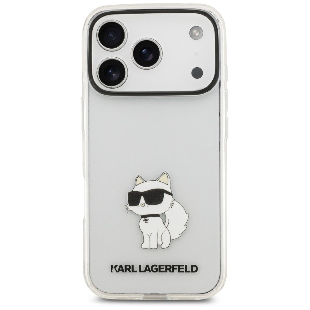Skal till Apple iPhone 18 Pro Max / 17 Pro Max, Karl Lagerfeld, IML Choupette NFT, transparent