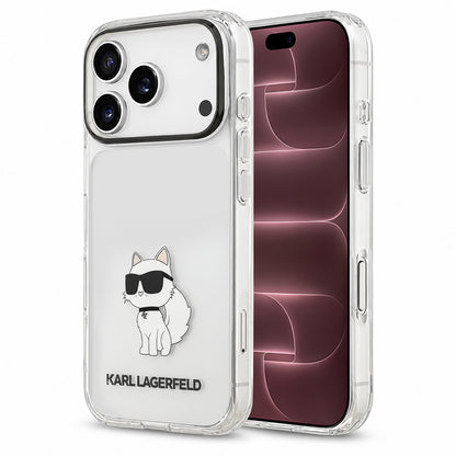 Skal till Apple iPhone 18 Pro Max / 17 Pro Max, Karl Lagerfeld, IML Choupette NFT, transparent