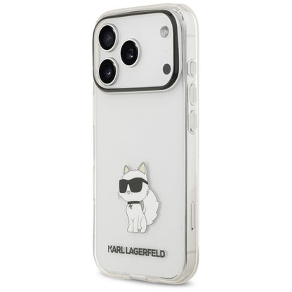Skal till Apple iPhone 18 Pro Max / 17 Pro Max, Karl Lagerfeld, IML Choupette NFT, transparent