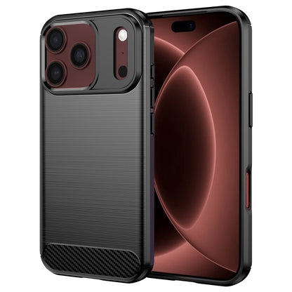 Fodral för Apple iPhone 18 Pro Max / 17 Pro Max, Techsuit, Kolfiber, Svart