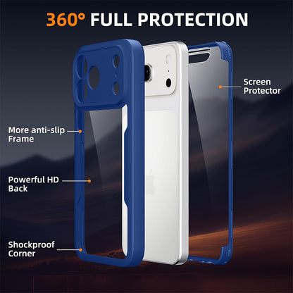 Fodral för Apple iPhone 18 Pro Max / 17 Pro Max, Techsuit, ColorVerse 360, Blå