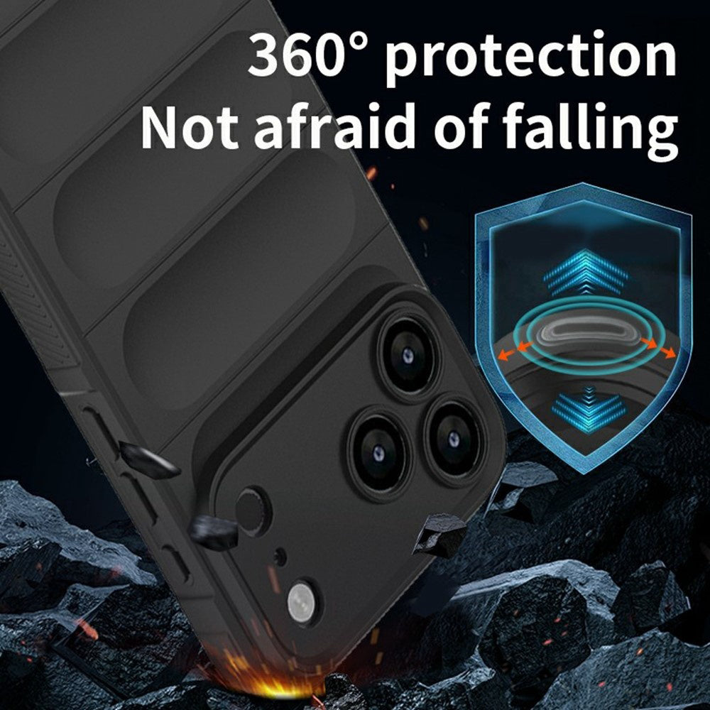 Fodral för Apple iPhone 18 Pro Max / 17 Pro Max, Techsuit, Magic Shield, Svart