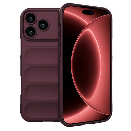 Fodral för Apple iPhone 18 Pro Max / 17 Pro Max, Techsuit, Magic Shield, Vinröd