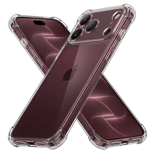 Fodral för Apple iPhone 18 Pro Max / 17 Pro Max, Techsuit, Stötsäker Klar, Transparent