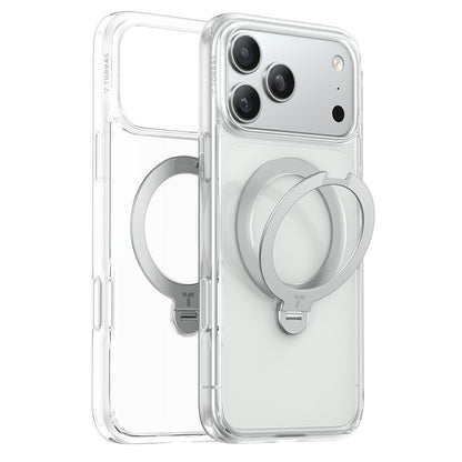 MagSafe-fodral för Apple iPhone 18 Pro Max / 17 Pro Max, Torras, Ostand Spin, Transparent
