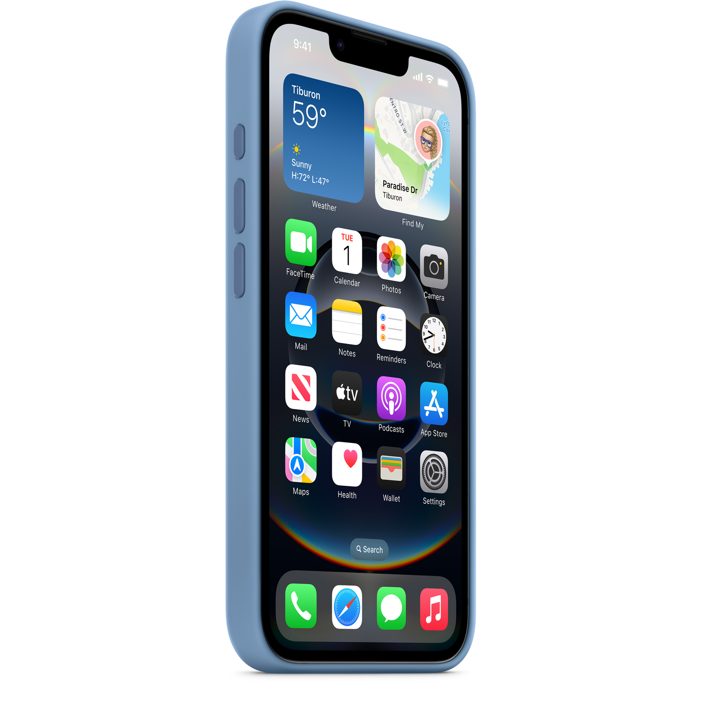 Fodral för Apple iPhone 16e, Blå MD3Q4ZM/A