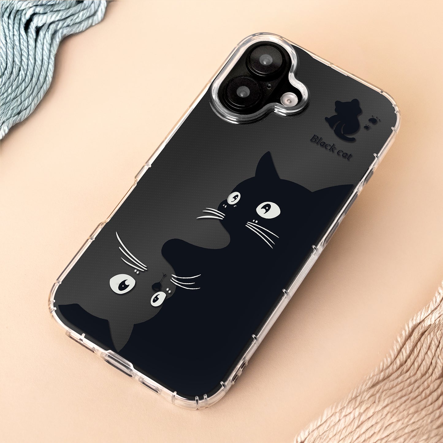 Skyddsfodral för Apple iPhone 17, OEM, Ultra Trendy Cat, Svart