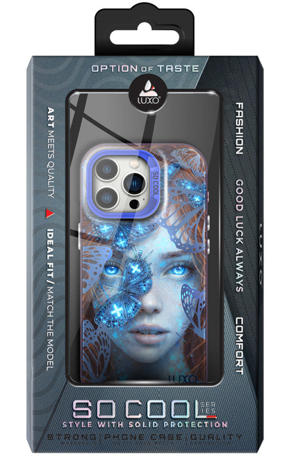 Fodral för Apple iPhone 14 Pro Max, LUXO So CooL, ArcadiA Butterfly Girl, Flerfärgad