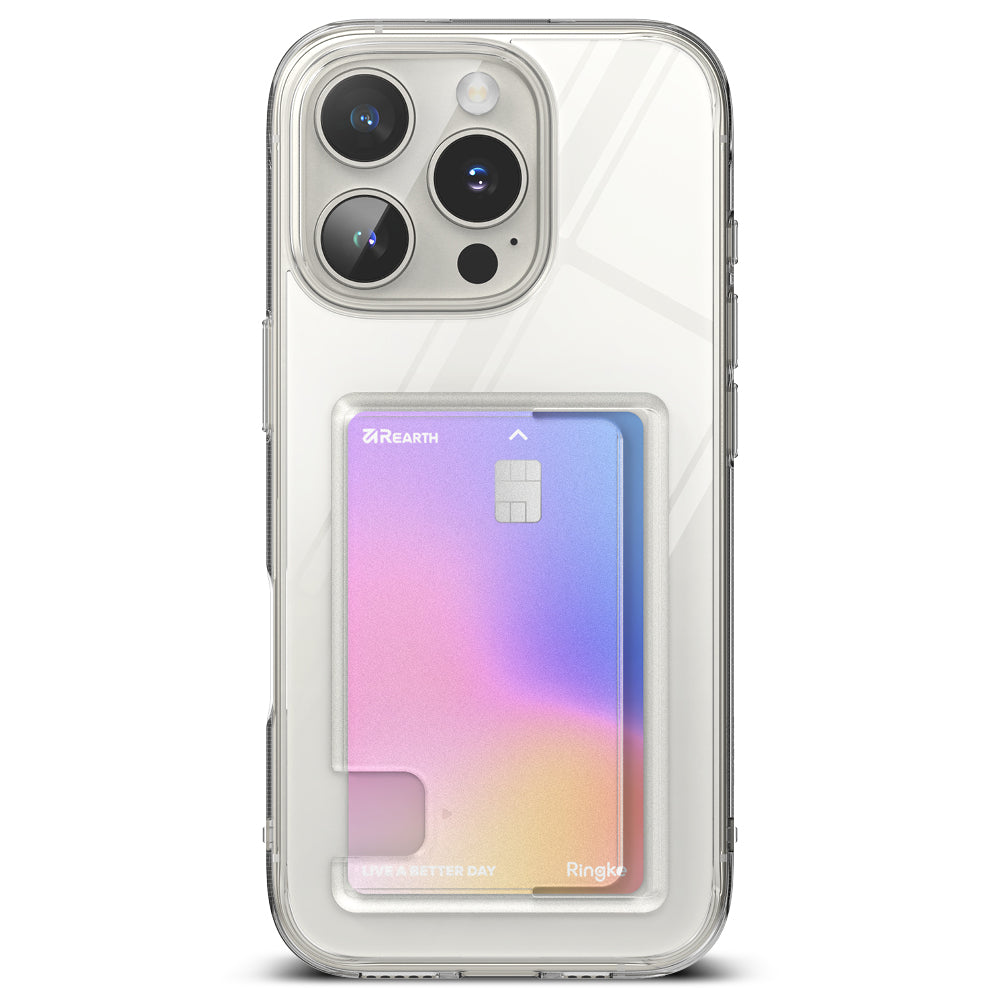 Skyddsfodral för Apple iPhone 16 Pro Max, Ringke, Fusion Card, Transparent