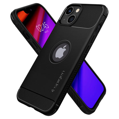 Fodral för Apple iPhone 13, Spigen, Rugged Armor, Svart ACS03518
