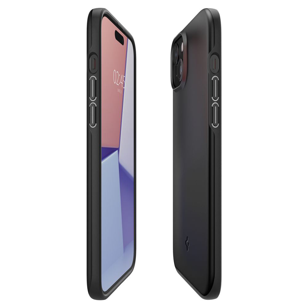 Skyddsfodral för Apple iPhone 15, Spigen, Thin Fit, Svart ACS06776