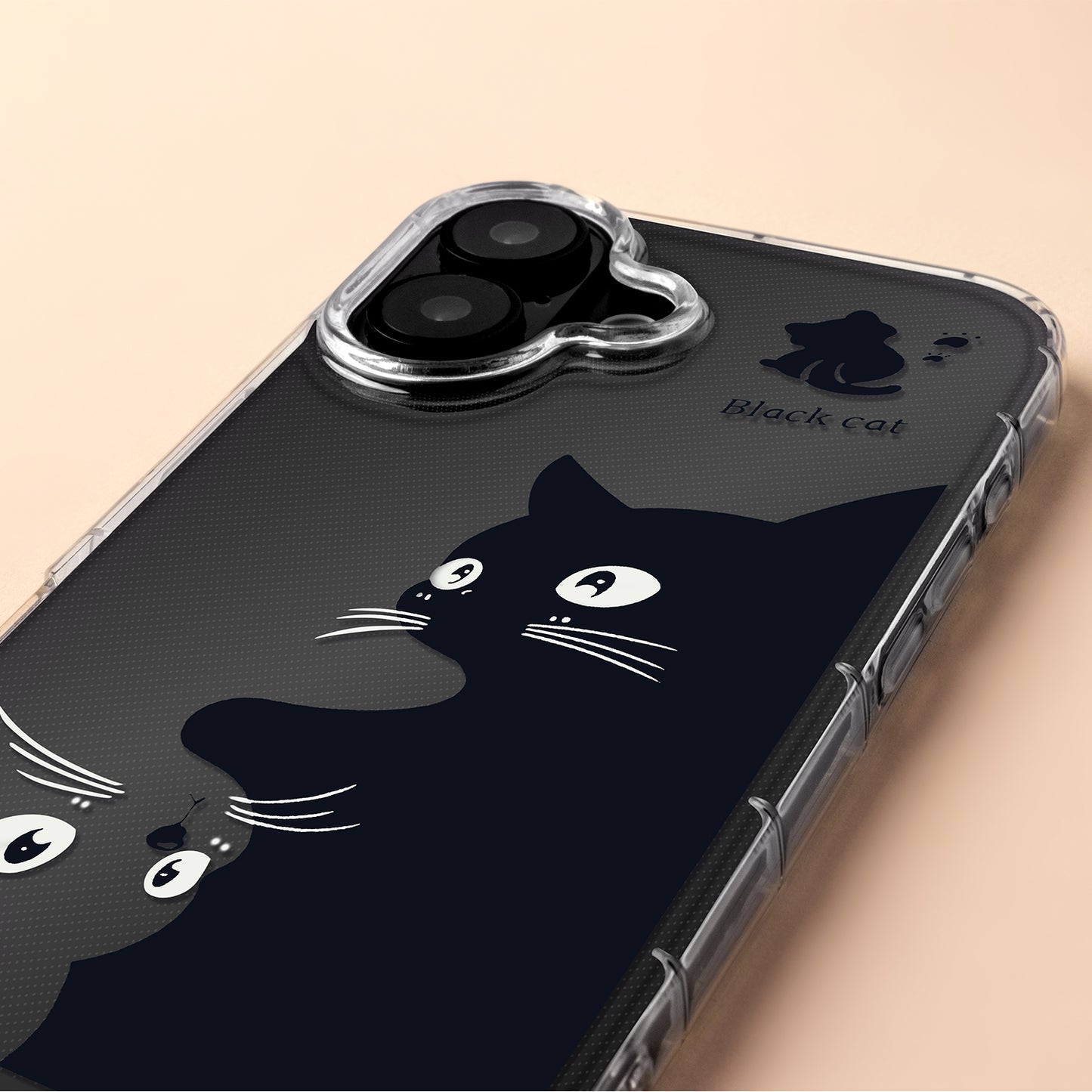 Skyddsfodral för Apple iPhone 17, OEM, Ultra Trendy Cat, Svart