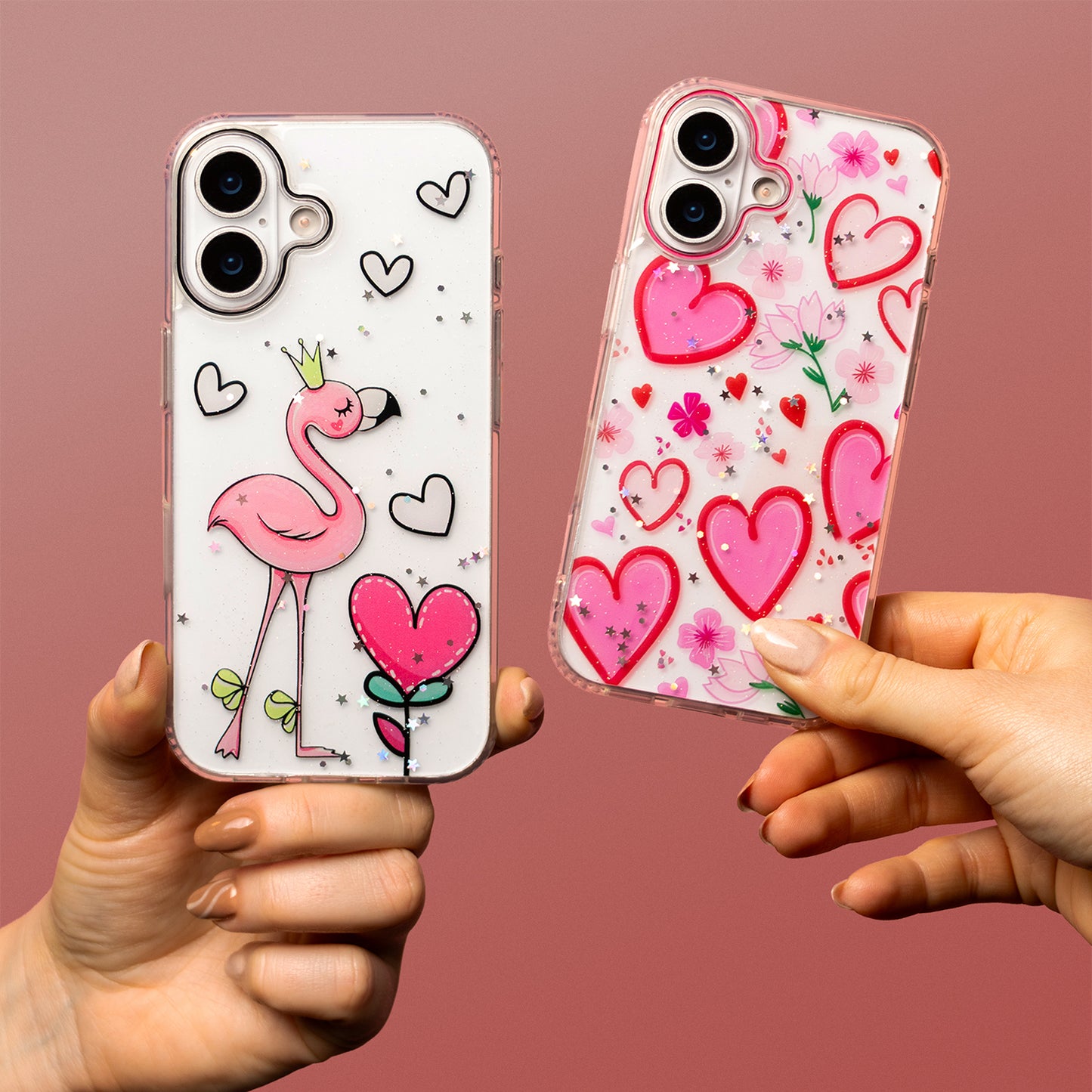 Case for Apple iPhone 16 Pro Max, OEM, Ultra Trendy Love 2, Multicolor