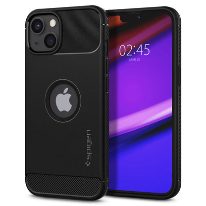 Fodral för Apple iPhone 13, Spigen, Rugged Armor, Svart ACS03518