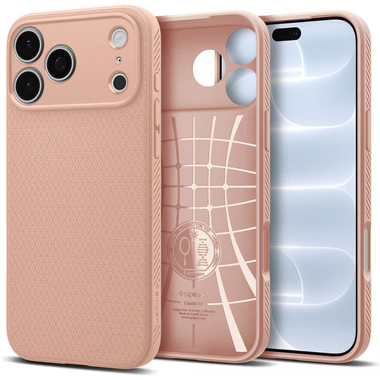 Fodral för Apple iPhone 18 Pro Max / 17 Pro Max, Spigen, Liquid Air, Rosa ACS12115