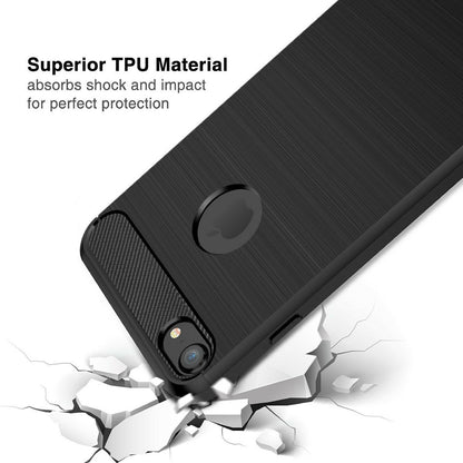 Fodral för Apple iPhone 8 / 7, Techsuit, Kolfiber, Svart