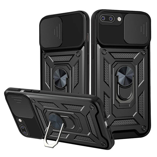 Fodral för Apple iPhone 8 Plus / 7 Plus, Techsuit, CamShield, Svart