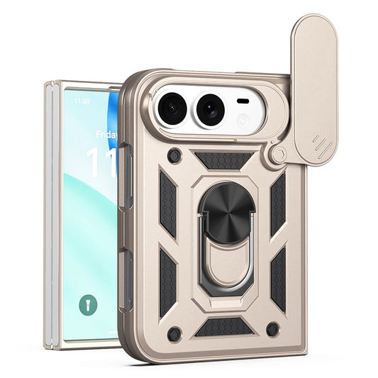 Fodral för Apple iPhone Duo, Techsuit, CamShield, guldfärgat