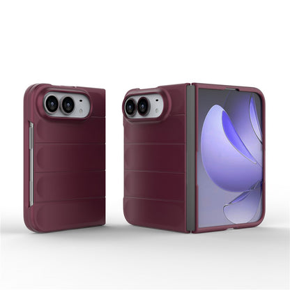 Fodral för Apple iPhone Duo, Techsuit, Magic Shield, mörkt vinrött