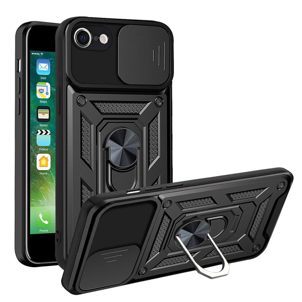 Fodral för Apple iPhone SE (2022) / SE (2020) / 8 / 7, Techsuit, CamShield, Svart
