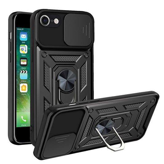 Fodral för Apple iPhone SE (2022) / SE (2020) / 8 / 7, Techsuit, CamShield, Svart